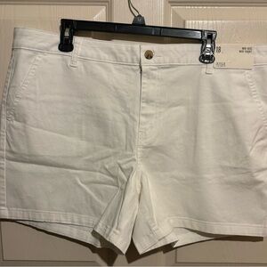 a.n.a Mid-Rise Midi Chino Shorts